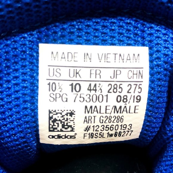 NWOB Adidas Men's Icon V Bounce Royal/White Baseball Cleats- Sz 10.5 - Picture 9 of 10